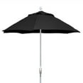 thumbnail image 1 of 7.5' Hex Home Patio Umbrella 6 Rib Crank White with Black spun acrylic canopy, 1 of 1