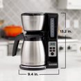 thumbnail image 4 of BLACK+DECKER Black 12 Cup Drip Coffee Maker, Black/Silver, CM2046SC, 4 of 8
