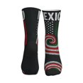 thumbnail image 2 of Athletic Socks Mexican America Flag Art Sport Running Calf Socks Crew Socks for Men Women, 2 of 7