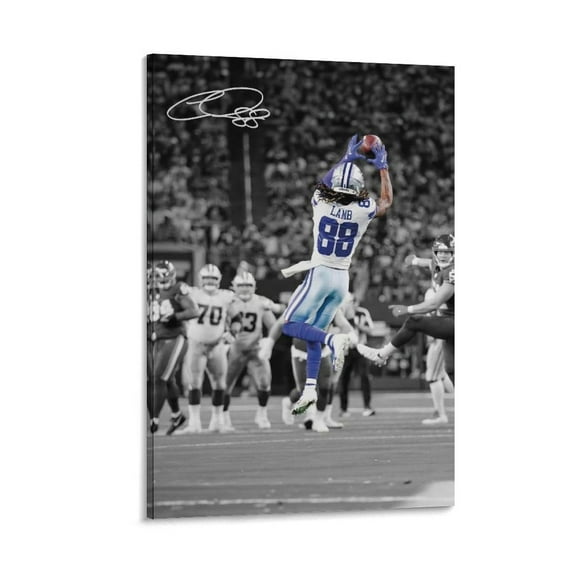 CeeDee Lamb Canvas Poster Posters Art Print Wall Photo Paint Poster Hanging Picture Family Bedroom Decor Gift 16x24inch(40x60cm)