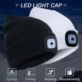 thumbnail image 3 of Gorro con linterna LED y gorro de punto cálido con luz LED para reparar y trabajar en lugares oscuros, 3 of 5