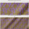 thumbnail image 2 of Soimoi Cotton Poplin Fabric Leaves & Lavender Shirting Print Fabric by Yard 56 Inch Wide, 2 of 7