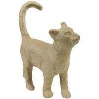Paper-Mache Figurine 4.5"-Cat