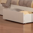 thumbnail image 2 of Madison Lit Plateforme Grand en Bois avec Pied de Lit et Tiroirs de Rangement, Blanc, 2 of 8
