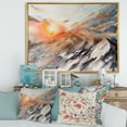 thumbnail image 2 of Designart 'Majestic Sunset Glow on The Mountains Landscape' Traditional Framed Canvas Wall Art Print, 2 of 5