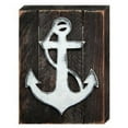 thumbnail image 1 of Designocracy 98521-08 Anchor Nautical Art on Board Wall Decor, 1 of 1