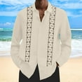 thumbnail image 1 of toraway Fall Clothes Men Shirts Set Spring and Summer Lapel Button Printing Men's Shirt Men XXL, 1 of 3