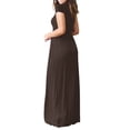 thumbnail image 2 of EIMELI Femmes Robe Décontractée Femmes O Cou Poches Décontractées Robe de Sol Manches Courtes Robe de Soirée en Vrac Vêtements Femmes L Beige, 2 of 7