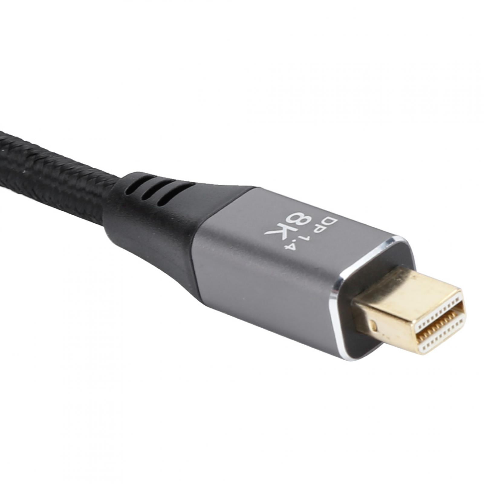 Ecoyyzn B0305‑1 Mini DP To DP Adapter Cable 1.4 Version 8K High Definition 3.3ft Length Mini
