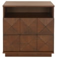 thumbnail image 5 of SAFAVIEH Couture Patty Contemporary Nightstand with 2 Drawers, Walnut, 5 of 14