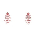 thumbnail image 3 of CafePress - Keep Calm And Carry On Red Mug Front+Back - 11 oz Ceramic Mug - Novelty Coffee Tea Cup, 3 of 6