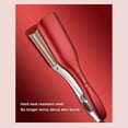 thumbnail image 4 of Plancha y rizador de pelo, plancha de cerámica turmalina 2 en 1, temperatura ajustable, reduce el encrespamiento., 4 of 5