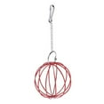 thumbnail image 3 of Cheers.US 8.5cm Hanging Wire Ball Hamster Rabbit Guinea Pig Pet Toy Food Feeder Dispenser,Pet Accessory, Ball Shape, Hollow, Food Feeder, 3 of 8