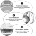 thumbnail image 4 of Food Strainer Nut Milk Bag Replacement Yogurt Strainer Stainless Steel Iced Tea Pitcher Juice Bever, 4 of 5