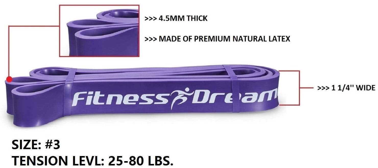 Fitness Dreamer Resistance Bands, Exercise Loop Bands and Workout Bands Set of 4, 41-inch Fitness Bands for Training or Physical Therapy-Improve Mobility and Strength&nbsp;