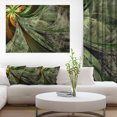 thumbnail image 1 of Green and Yellow Glossy Fractal Flower - Floral Canvas Art Print, 1 of 3