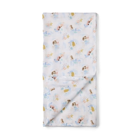 Loulou lollipop Muslin Swaddle - Mermaid