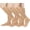 Beige 3Pairs, variant on 2 Pairs/3 Pairs Zipper Compression Socks, 15-20 mmHg Closed Toe Compression Stocking with Zipper for Women and Men