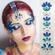 thumbnail image 3 of Pegatinas para la cara, pegatinas para cejas, pegatinas para la cara, resina de diamante, pegatinas de diamantes para carnaval, pegatinas de diamantes, cara de mascarada, diamante decorativo, 3 of 6