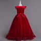 thumbnail image 4 of Odeerbi Niñas Verano Tul Encaje Bordado Princesa Vestido Flor Niña Vestido Lazo Ruffle Manga Fiesta Boda Noche Vestido Vestidos Formal, 4 of 4