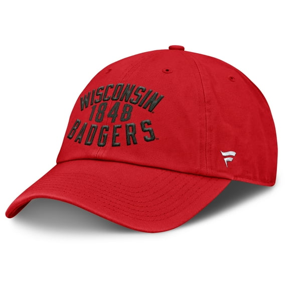 Men's Fanatics Red Wisconsin Badgers Archer Adjustable Hat