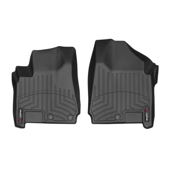 WeatherTech Custom Fit FloorLiners compatible with 2012-2012 Cadillac SRX - 1st Row (Driver & Passenger), Black