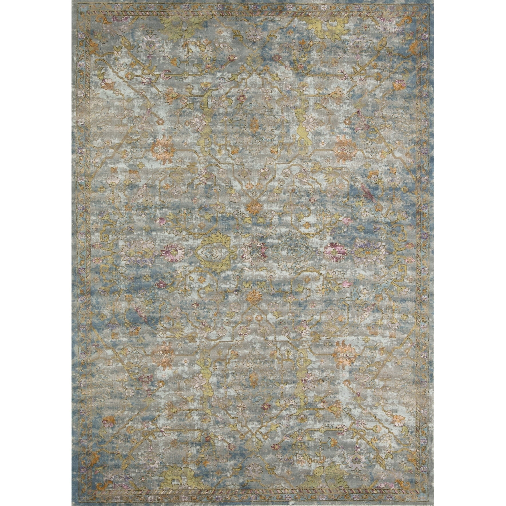 Fia Vintage Distressed Oriental Area Rug - 5'x7'