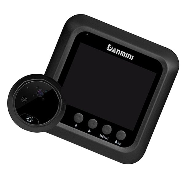 Seguridad inteligente del monitor para hogar de la cámara de timbre del del LCD de 2.4inch Negro Colco Timbre de puerta inalámbrico