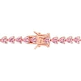 thumbnail image 3 of Everly Women's Created Sapphire Rose Gold Plated Tennis Bracelet, 3 of 4