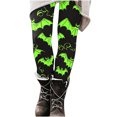 thumbnail image 5 of Karymi Jeans for Women Halloween Print Leggings,Stretch High Waist Yoga Pants Casual Workout Trousers, Basic Pants, 5 of 6
