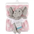 thumbnail image 2 of Hudson Baby Infant Girl Plush Blanket with Toy, Elephant, One Size, 2 of 4