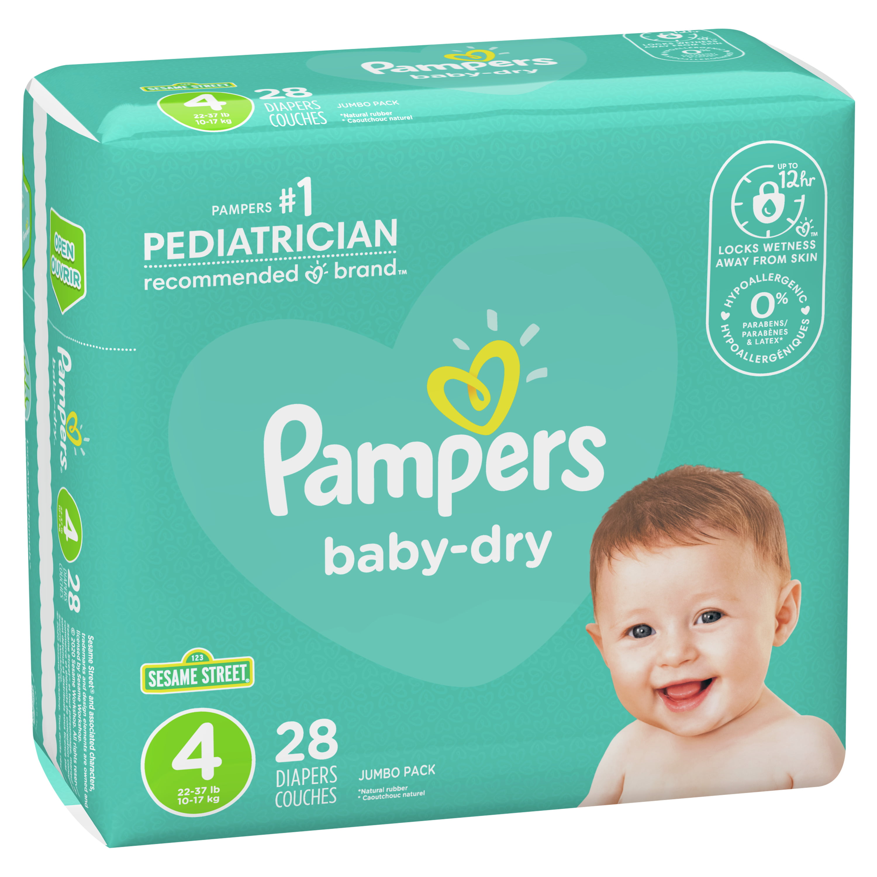 Cusco Lift Weinig Pampers Baby-Dry Extra Protection Diapers, Size 4, 28 Count - Walmart.com