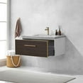 thumbnail image 4 of Caparroso 36" Single Sink Bath Vanity in Dark Walnut w/ Grey Sintered Stone Top, 4 of 10