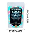 thumbnail image 4 of POLISE Spaces 1000 Pack Glow in the Dark Garden Pebbles Colorful Luminous Stones Solar Powered Waterproof Decor for Outdoor Pathways Landscaping and Aquariums, 4 of 8