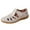Beige, variant on Juosiy Women's Wedge Sandals Breathable Closed Toe Dressy Comfortable Hollow Out Fisherman Shoes