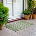 thumbnail image 6 of Addison Rugs Chantille Indoor/Outdoor Transitional Diamonds Green Washable Rectangle Rug, 1'8" x 2'6", 6 of 6