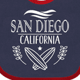 thumbnail image 4 of Inktastic San Diego California Cute Surfing Boys or Girls Baby Bib, 4 of 4