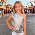 thumbnail image 2 of YM Cute Shirts for Girls Cute Print Short Sleeve Fashion Classic Top Girls Trendy Clothes White 9-10 Years, 2 of 6