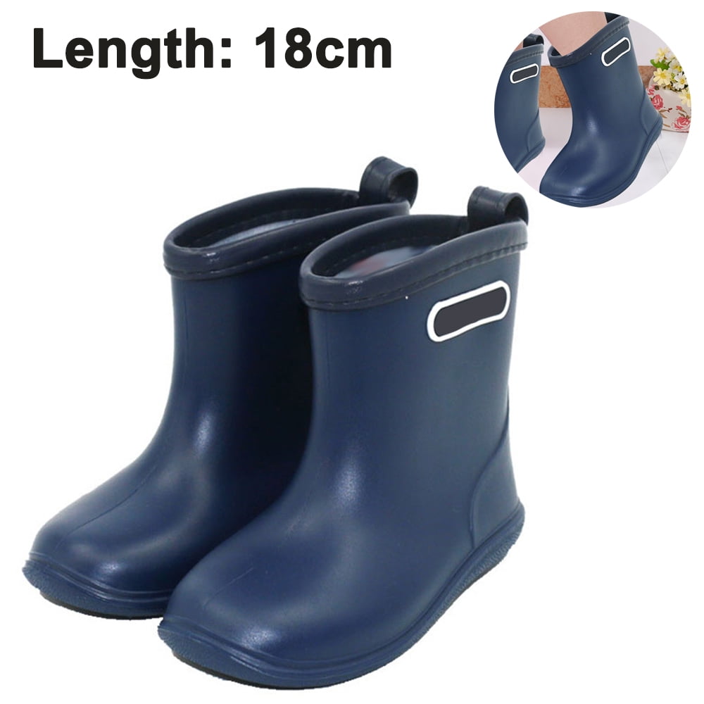 Girls Water Boot PVC Children Waterproof Shoes Toddlers rain Shoe with Easy-On Lightweight Kids Rain Boots for Boys