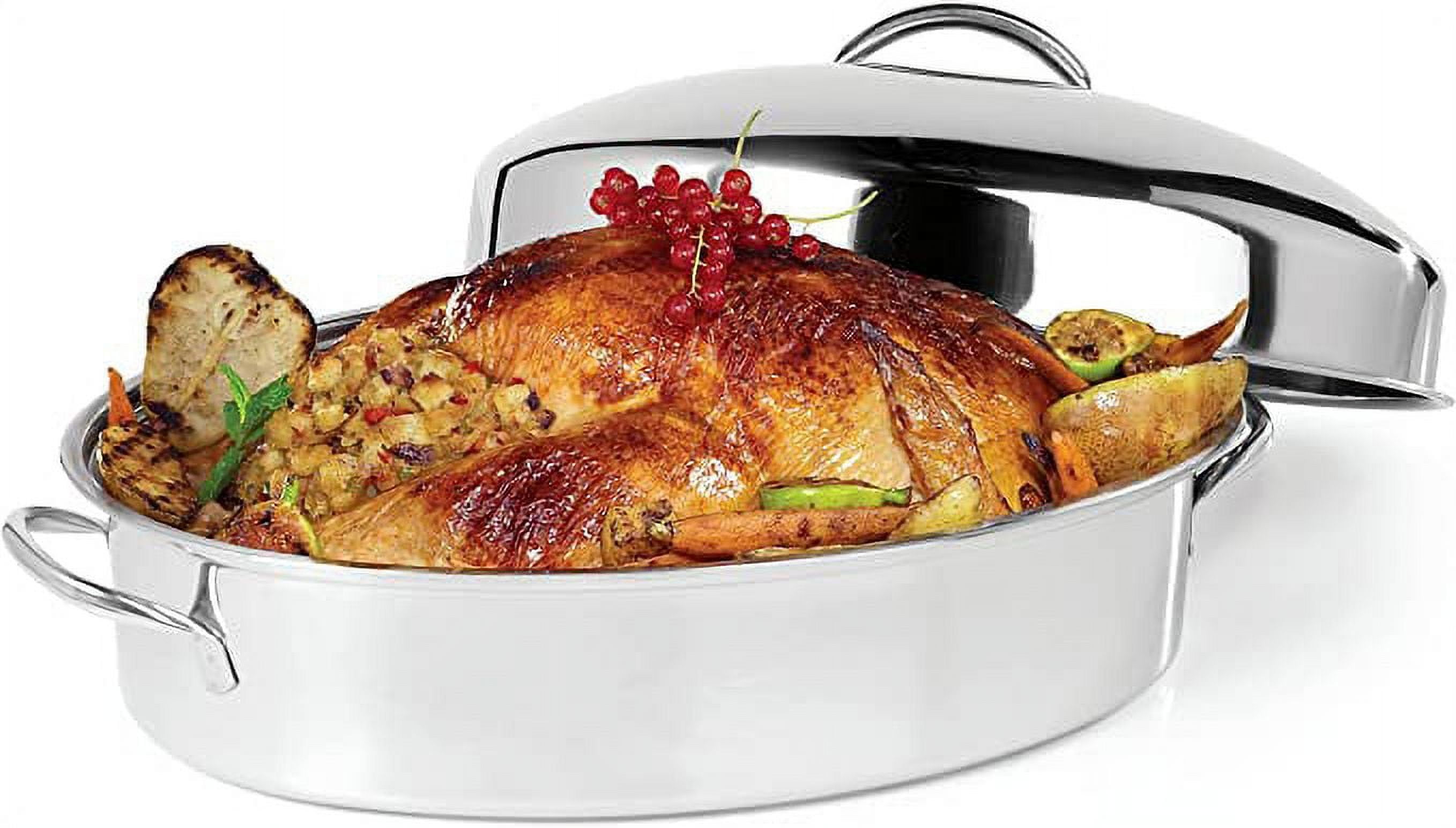 Turkey roasting pan with rack sale