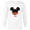White, variant on Disney Mickey Mouse Icon Shorts Tío Birthday Día del Padre - Long Sleeve T-Shirt for Men - Customized-White