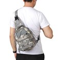 thumbnail image 4 of Bolso táctico para viajes de hombres, senderismo, camping, pequeño paquete de pecho al aire libre, 4 of 5