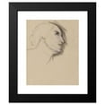 thumbnail image 2 of Narcisse-Virgile Diaz de La Peña 20x24 Black Modern Framed Museum Art Print Titled - Woman's Head Study, 2 of 5