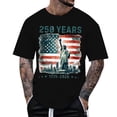 thumbnail image 2 of We The People T Shirt Short Sleeve Crewneck T-shirts USA Anniversary Print Everyday Easy Mens T-shirts Graphic Tees Black XXL, 2 of 4