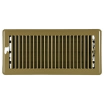 1 PK ZoroSelect Floor Register, 7.5 X 15.5, Brown, Steel