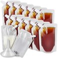 thumbnail image 1 of 15 Pcs Plastic Reusable And Concealable Drinking Liquid Liquor Flask Bags Bulk, 1 of 5