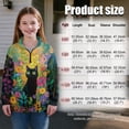 thumbnail image 7 of Uorisanigo Girls Half Zip Sweatshirt Oversized School Drop Shoulder Pullover Top Fall Fashion Outfits Clothes Floral Black Cat Long Sleeve Workout Shirts Quarter-Zip Pullover Jacket, 7 of 7