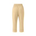 thumbnail image 6 of Only Moment Wide Leg Pants Woman Jute Wide Leg High Waist Casual Lounge Pant 2026 Beach Travel Vacation Outfits Beige,L, 6 of 8