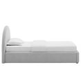 thumbnail image 4 of Resort Arched Round Twin Platform Bed in Heathered Weave Light Gray, 4 of 9