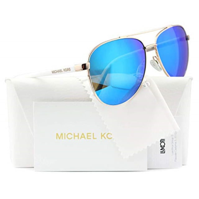 michael kors blue mirrored sunglasses